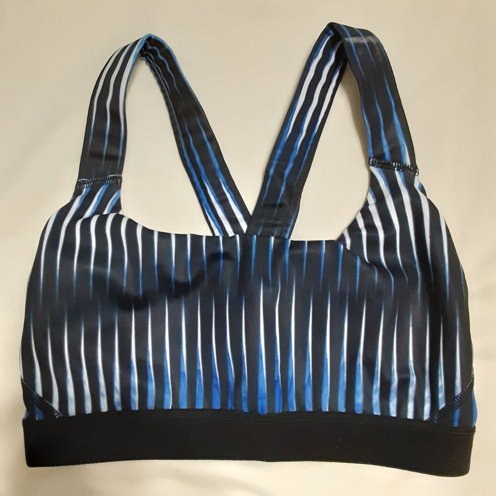 Ivy Park striped sports bra, S